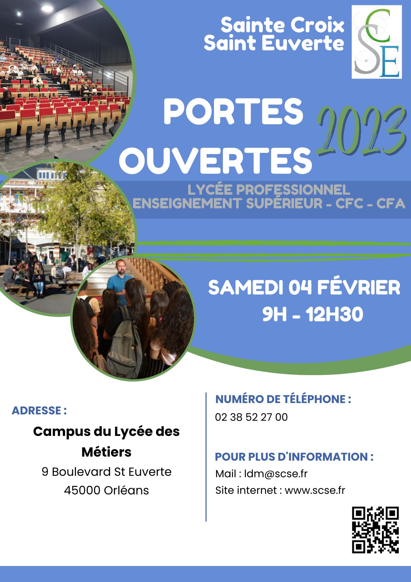 Journée Portes Ouvertes du Campus Lycée des Métiers - 04 février 2023